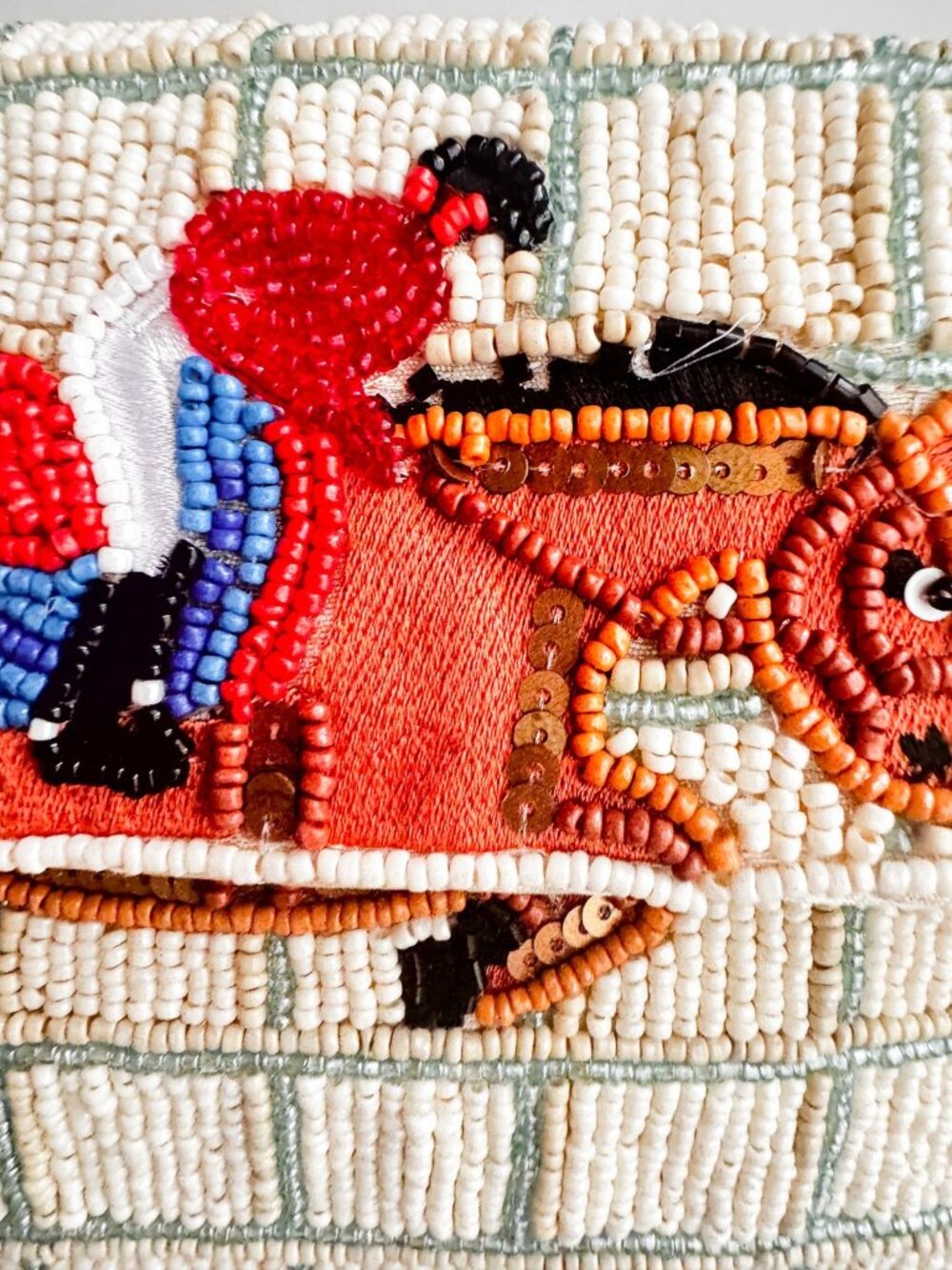 Sol and Mer Equestrian Horse Riding Theme Beaded Bag - Picture 7 of 7